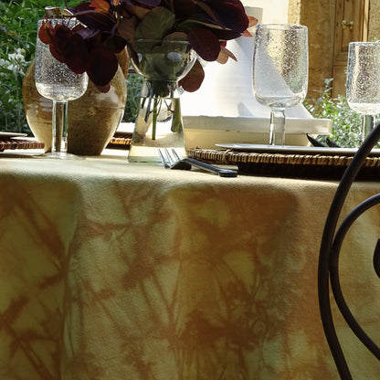 Nappe bohème tie & dye – coton ancien & pelures d’oignons