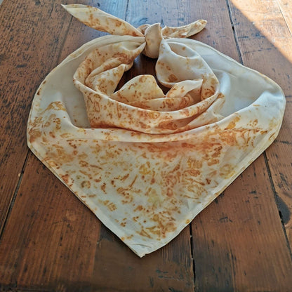 Carré de Coton – “Lumière d’été” – Teinture Naturelle