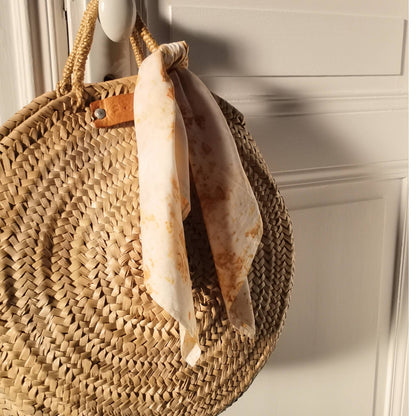 Carré de Coton – “Lumière d’été” – Teinture Naturelle