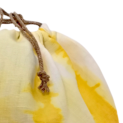 Sac à Vrac en Coton Recyclé - Teinture Naturelle au Curcuma